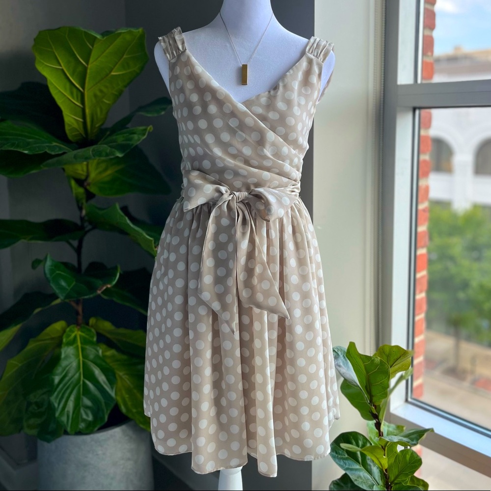 Express Polka Dot Mini Dress (0)